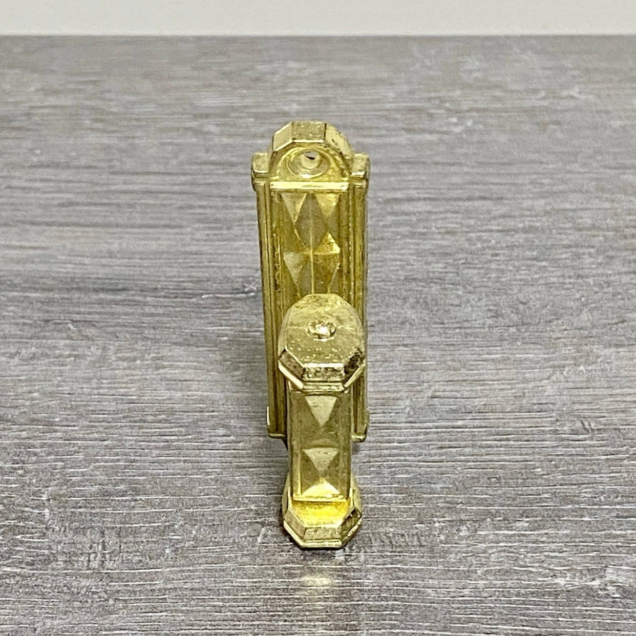 Vintage Curtain Tie Back Post Hooks Gold Colour Art Deco Retro Style Solid Metal