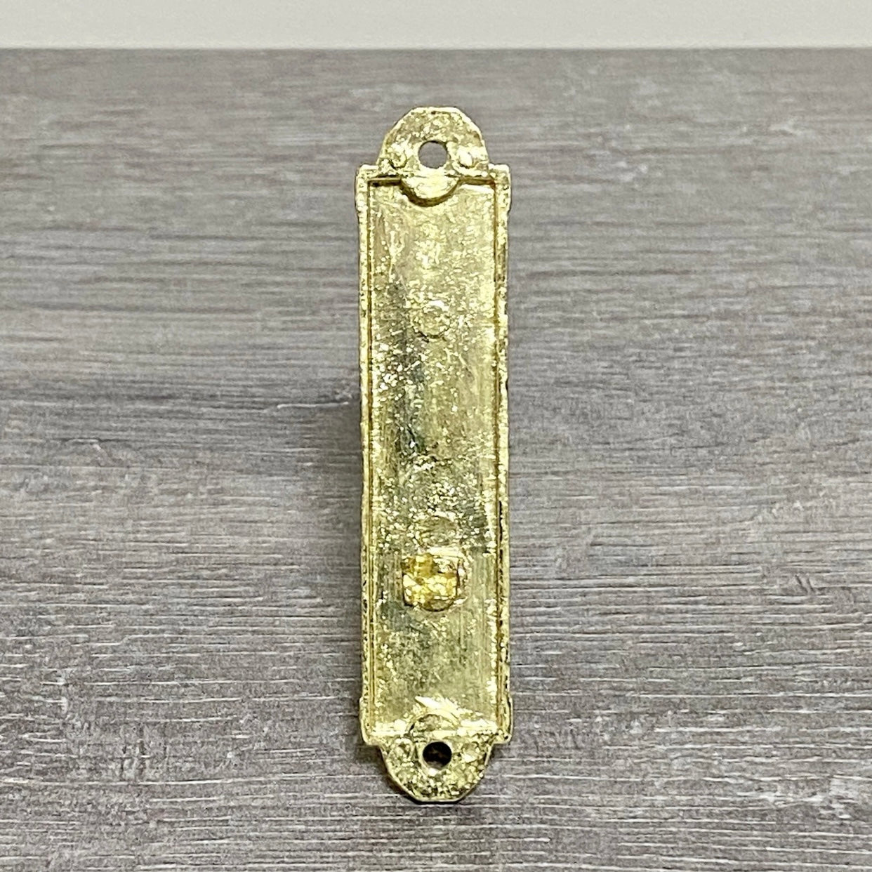 Vintage Curtain Tie Back Post Hooks Gold Colour Art Deco Retro Style Solid Metal