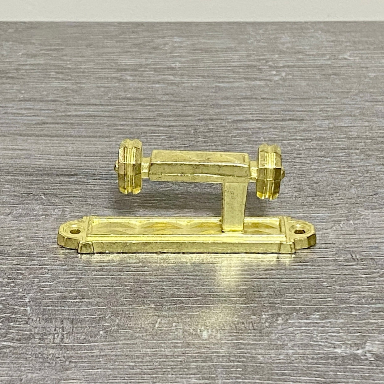 Vintage Curtain Tie Back Post Hooks Gold Colour Art Deco Retro Style Solid Metal