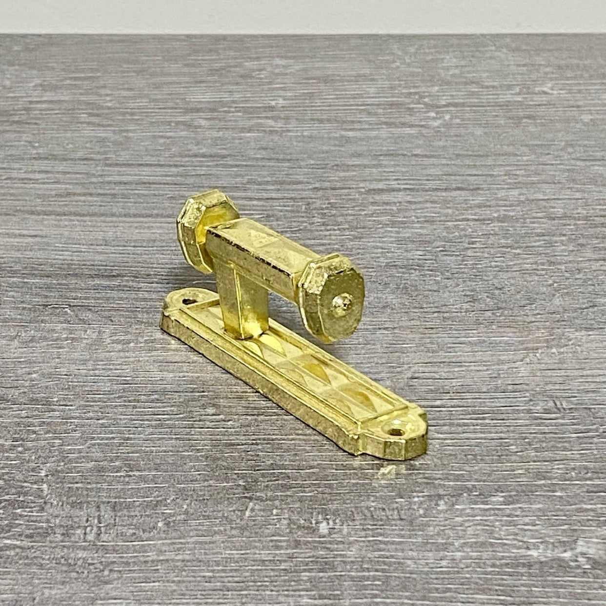 Vintage Curtain Tie Back Post Hooks Gold Colour Art Deco Retro Style Solid Metal