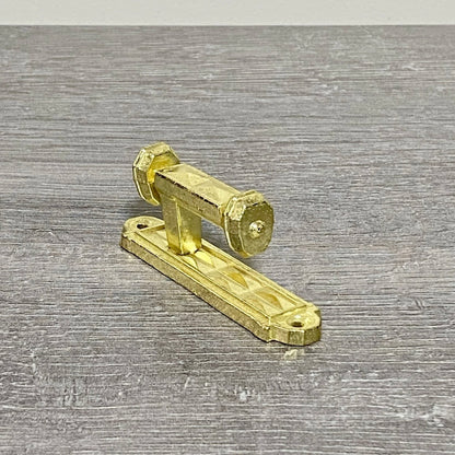 Vintage Curtain Tie Back Post Hooks Gold Colour Art Deco Retro Style Solid Metal
