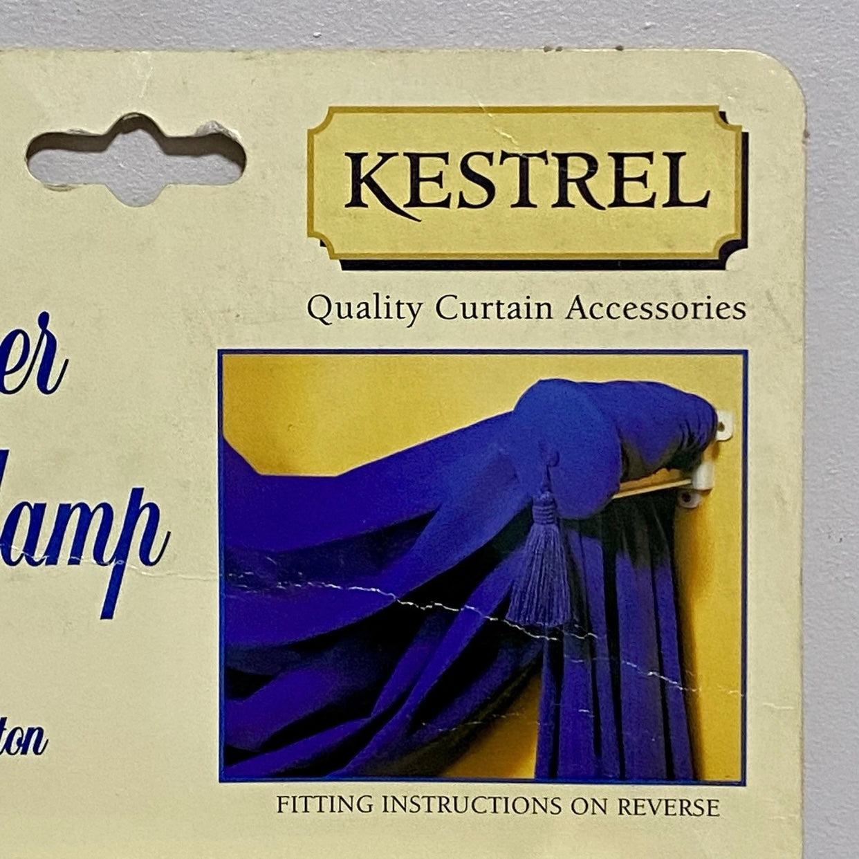 Vintage Kestrel Curtain Swag Clamp Valance Holder Hook & Holdbacks Kit Set Rare