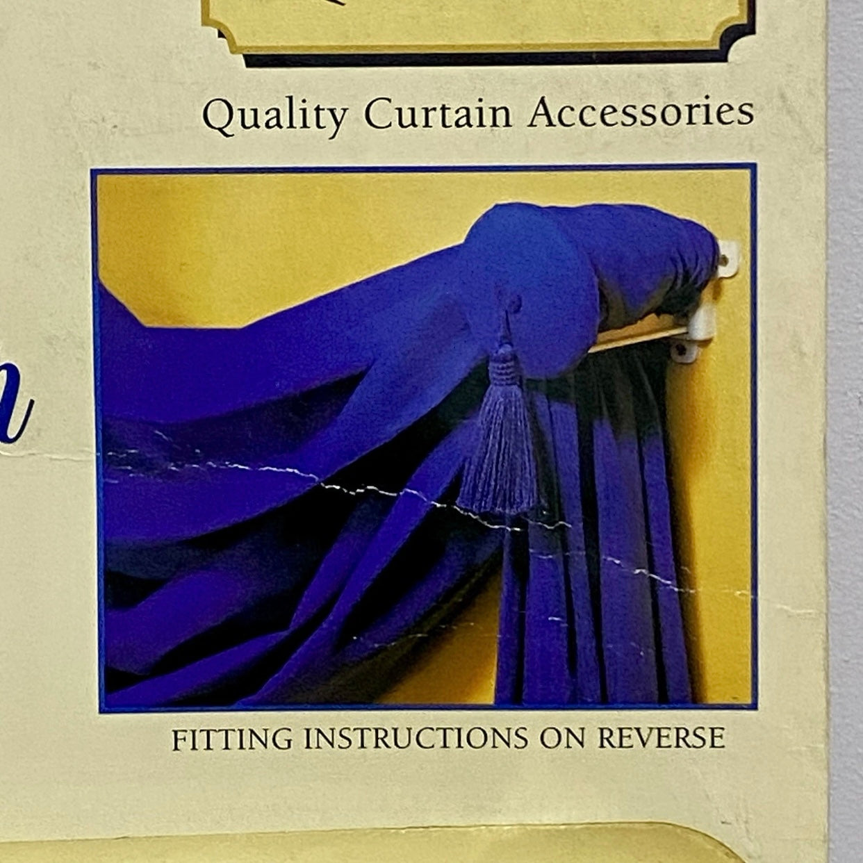 Vintage Kestrel Curtain Swag Clamp Valance Holder Hook & Holdbacks Kit Set Rare