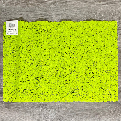 1x KitchenCraft Woven Green Rectangular Placemat Dining Table Hard Wearing Mat