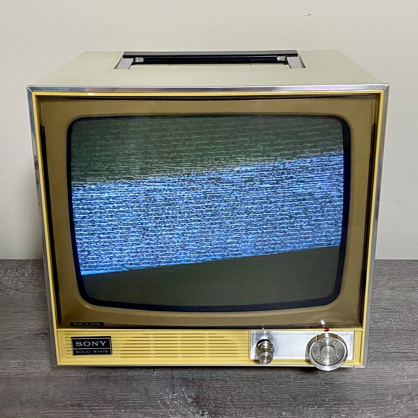 Vintage Sony TV-110 UK Black & White 1971 Portable TV Made In Japan VGC Rare