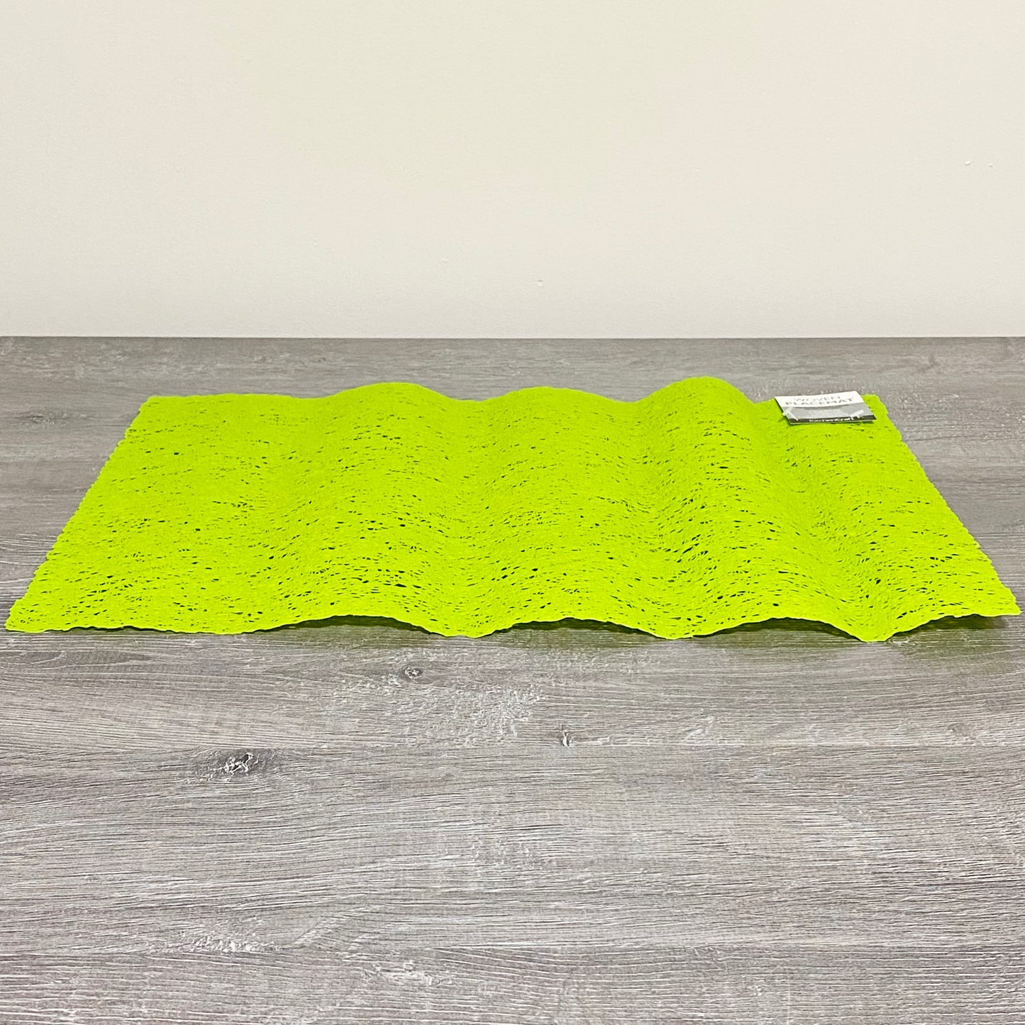 1x KitchenCraft Woven Green Rectangular Placemat Dining Table Hard Wearing Mat