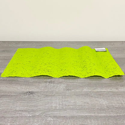 1x KitchenCraft Woven Green Rectangular Placemat Dining Table Hard Wearing Mat