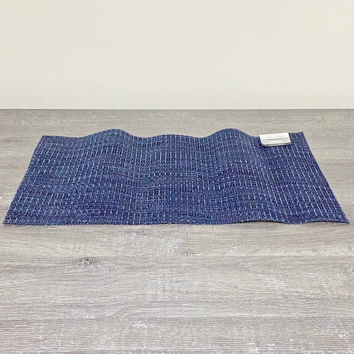 2x KitchenCraft Woven Blue Rectangular Placemat Dining Table Mat Protection Pair
