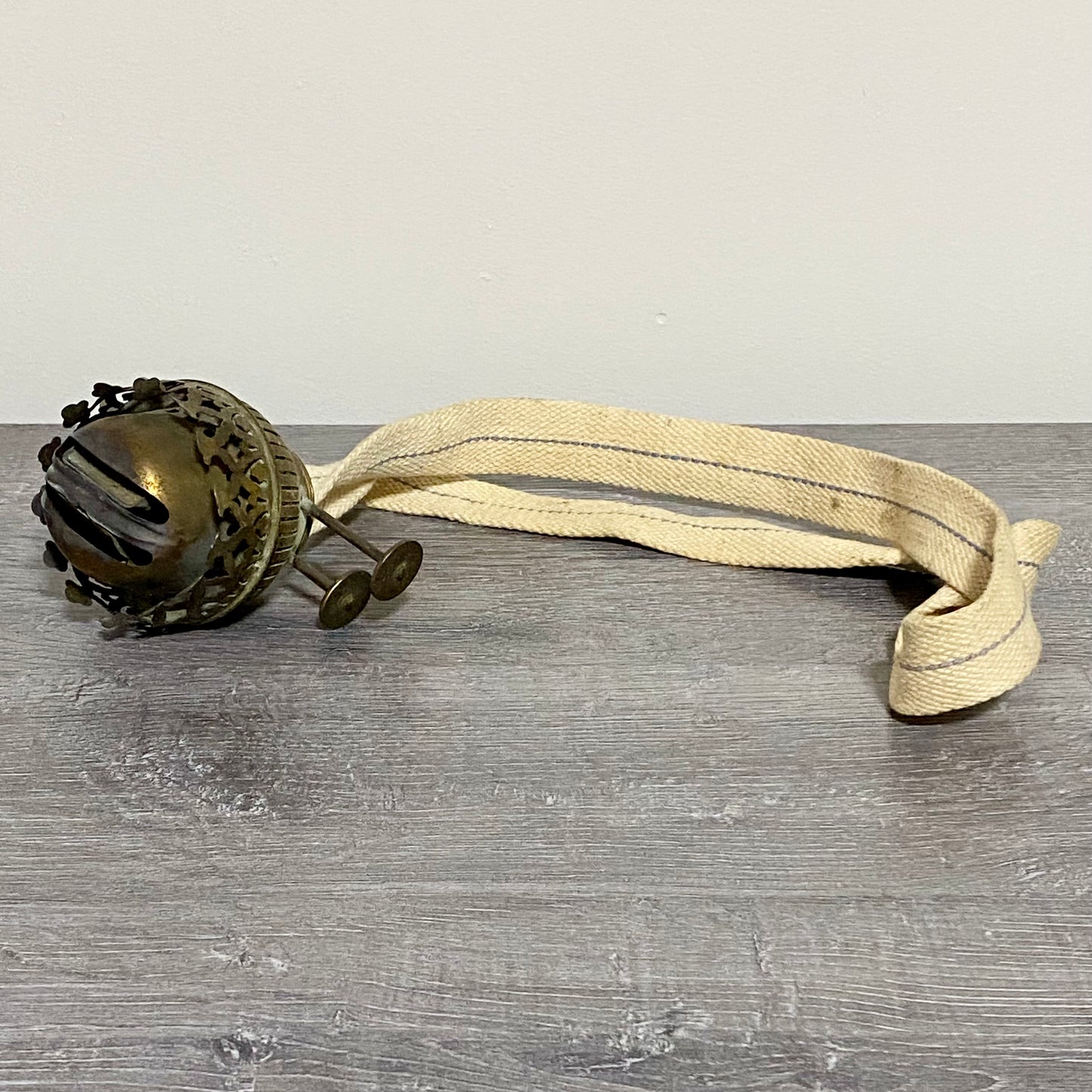 Vintage Brass Duplex Oil / Paraffin Lamp Double Wick Burner 39mm Thread English