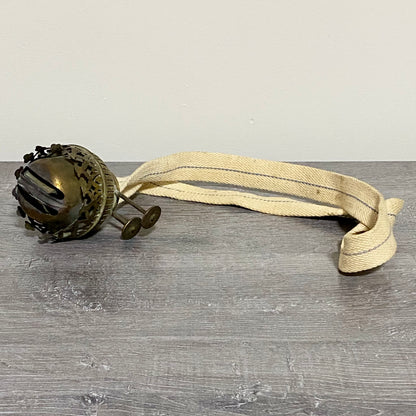Vintage Brass Duplex Oil / Paraffin Lamp Double Wick Burner 39mm Thread English