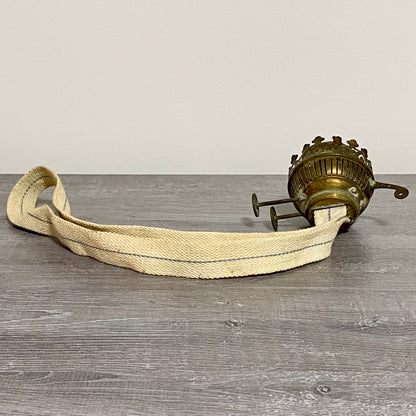 Vintage Brass Duplex Oil / Paraffin Lamp Double Wick Burner 39mm Thread English