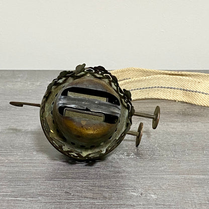 Vintage Brass Duplex Oil / Paraffin Lamp Double Wick Burner 39mm Thread English