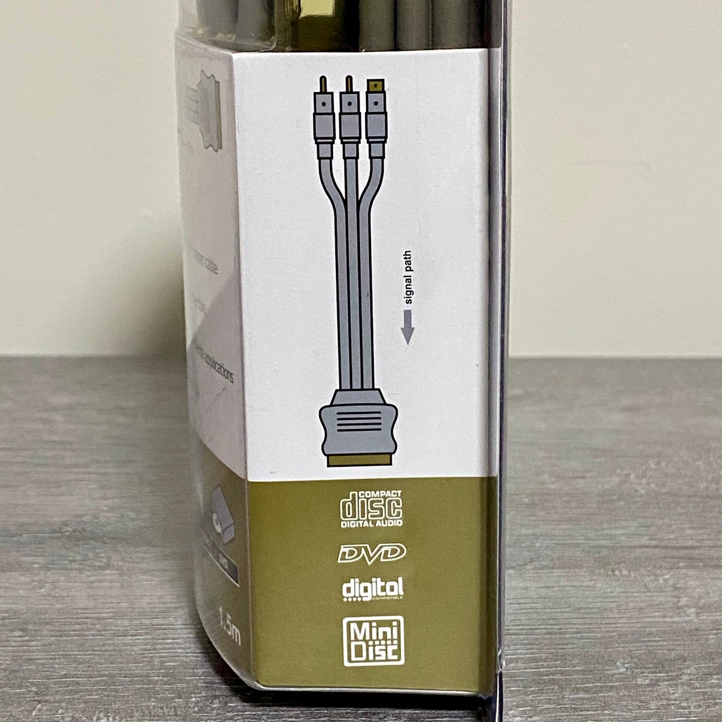 Techlink 2 RCA + S-VHS To Scart 1.5M Meter Cable Video TV DVD Brand New & Sealed