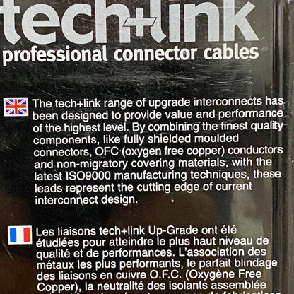 Techlink 2 RCA + S-VHS To Scart 1.5M Meter Cable Video TV DVD Brand New & Sealed