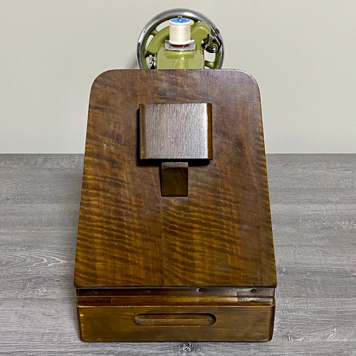 Vintage Rainbow Electric Sewing Machine Gold Colour & Carry Case VGC Very Rare