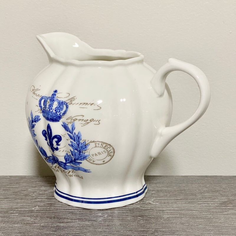 Vintage J-line Ceramic Decorative Creamer Milk Pouring Jug Queen Of The World