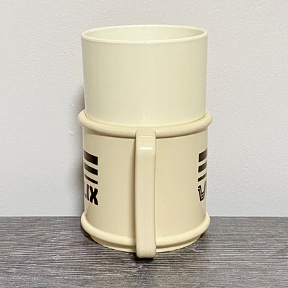 Vintage Plastic Klix Vending Machine Coffee Tea Cup Holder With Mug Set Rare