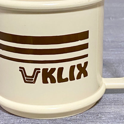 Vintage Plastic Klix Vending Machine Coffee Tea Cup Holder With Mug Set Rare