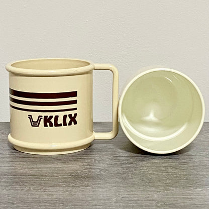 Vintage Plastic Klix Vending Machine Coffee Tea Cup Holder With Mug Set Rare