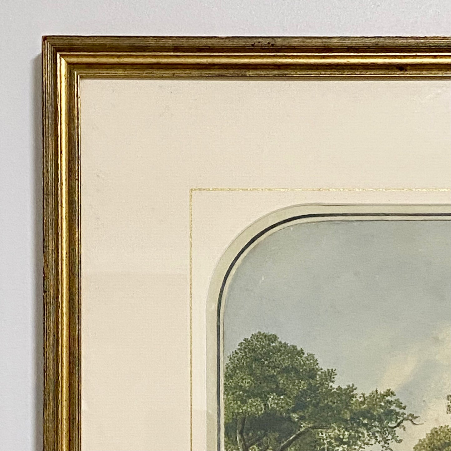 Antique A View Of Mall St. James's Park Painting Signed William Frederick Austin