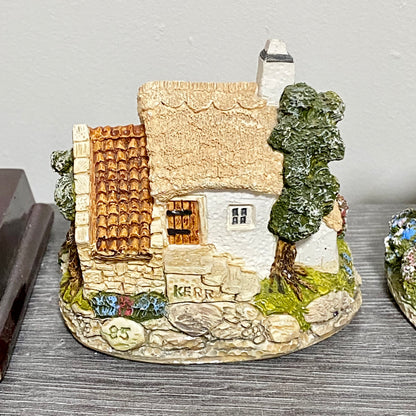 Vintage Miniature Cottages Figurines Ilkley Fine Arts Kerr Craft 1980s Set Of 6