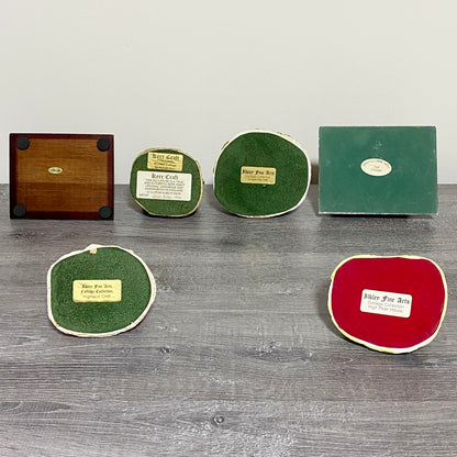 Vintage Miniature Cottages Figurines Ilkley Fine Arts Kerr Craft 1980s Set Of 6