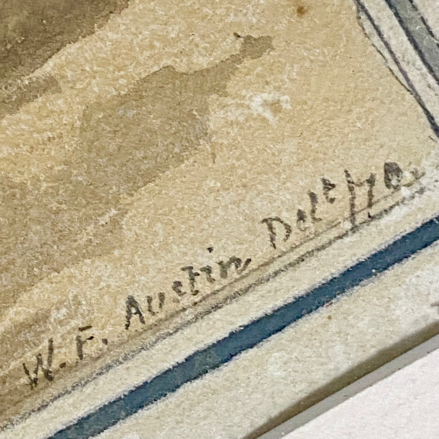 Antique A View Of Mall St. James's Park Painting Signed William Frederick Austin