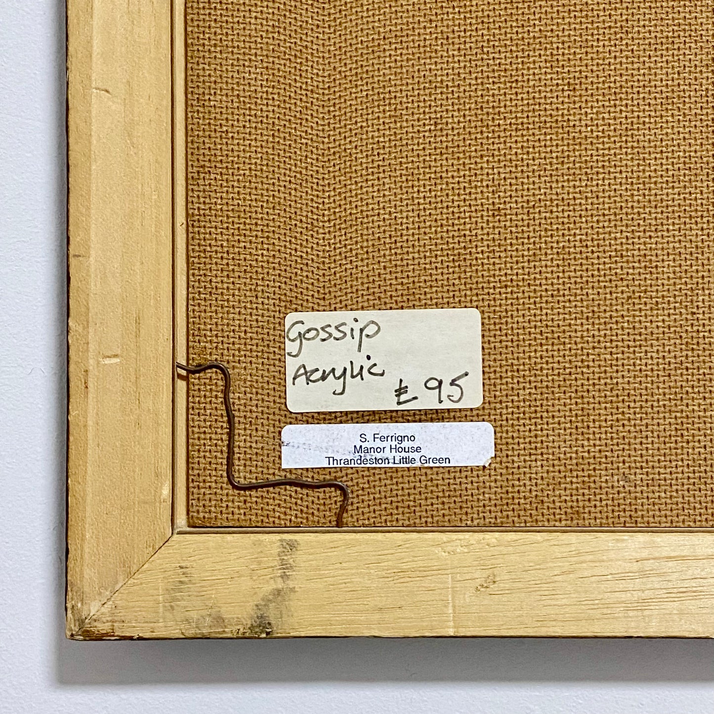 Vintage The Vicarage At Nuenen Oil On Board Painting By Vincent Van Gogh Framed