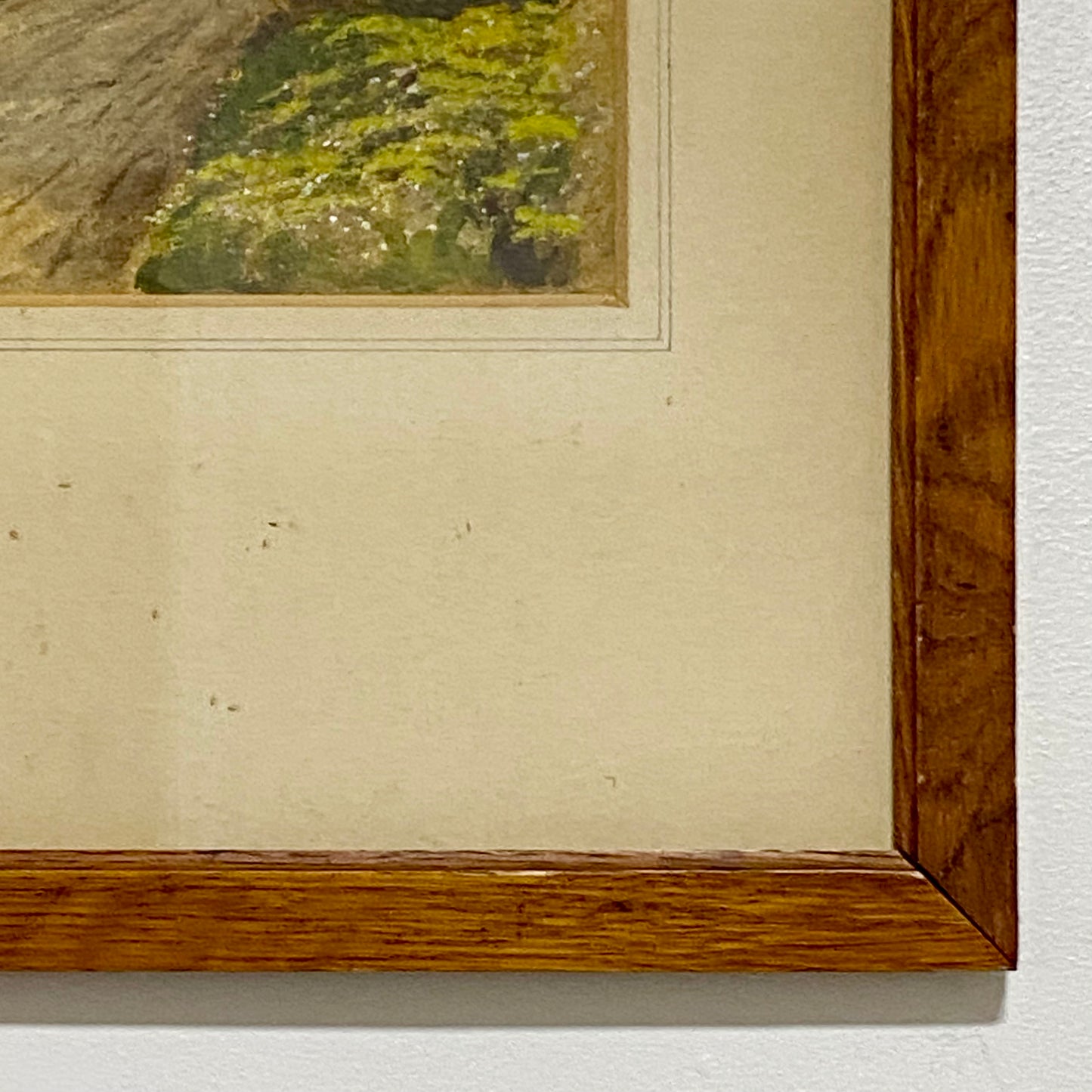 Vintage Rural Scenery Church Landscape Watercolour Painting Signed W J Hawcroft