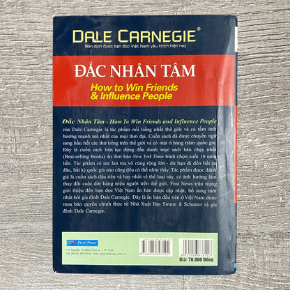 Đắc Nhân Tâm By Dale Carnegie Vietnamese Ed First News Trí Việt 2008 Paperback