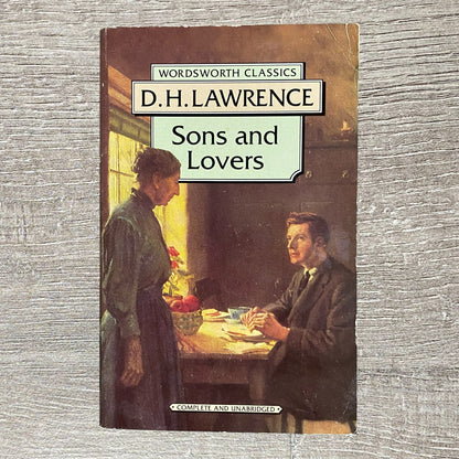 Sons And Lovers By D.H. Lawrence Wordsworth Classics 1993 Paperback Book