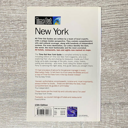 Time Out New York 15th Edition By Time Out Guides Ltd 2007 Paperback Book