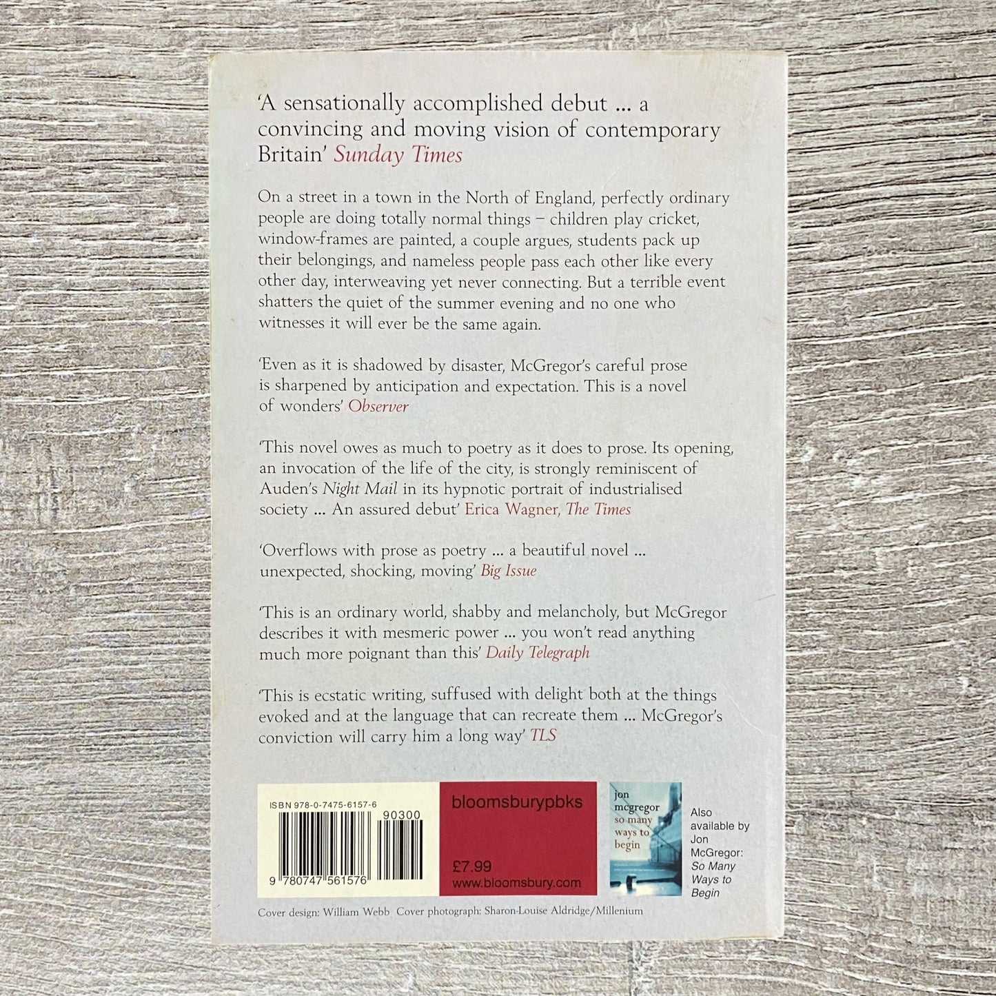 If Nobody Speaks Of Remarkable Things By Jon McGregor Novel 2003 Paperback Book