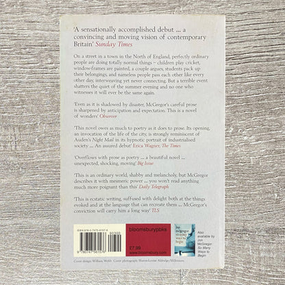 If Nobody Speaks Of Remarkable Things By Jon McGregor Novel 2003 Paperback Book