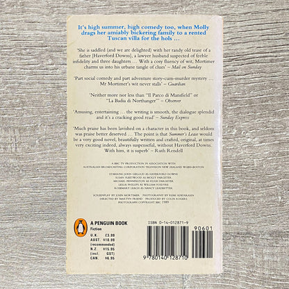Summer's Lease By Sir John Mortimer 1988 Paperback Book