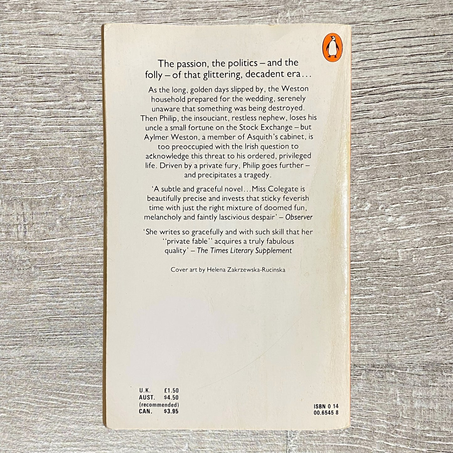 Vintage Statues In A Garden By Isabel Colegate Penguin Books 1983 Paperback Book