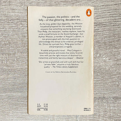 Vintage Statues In A Garden By Isabel Colegate Penguin Books 1983 Paperback Book