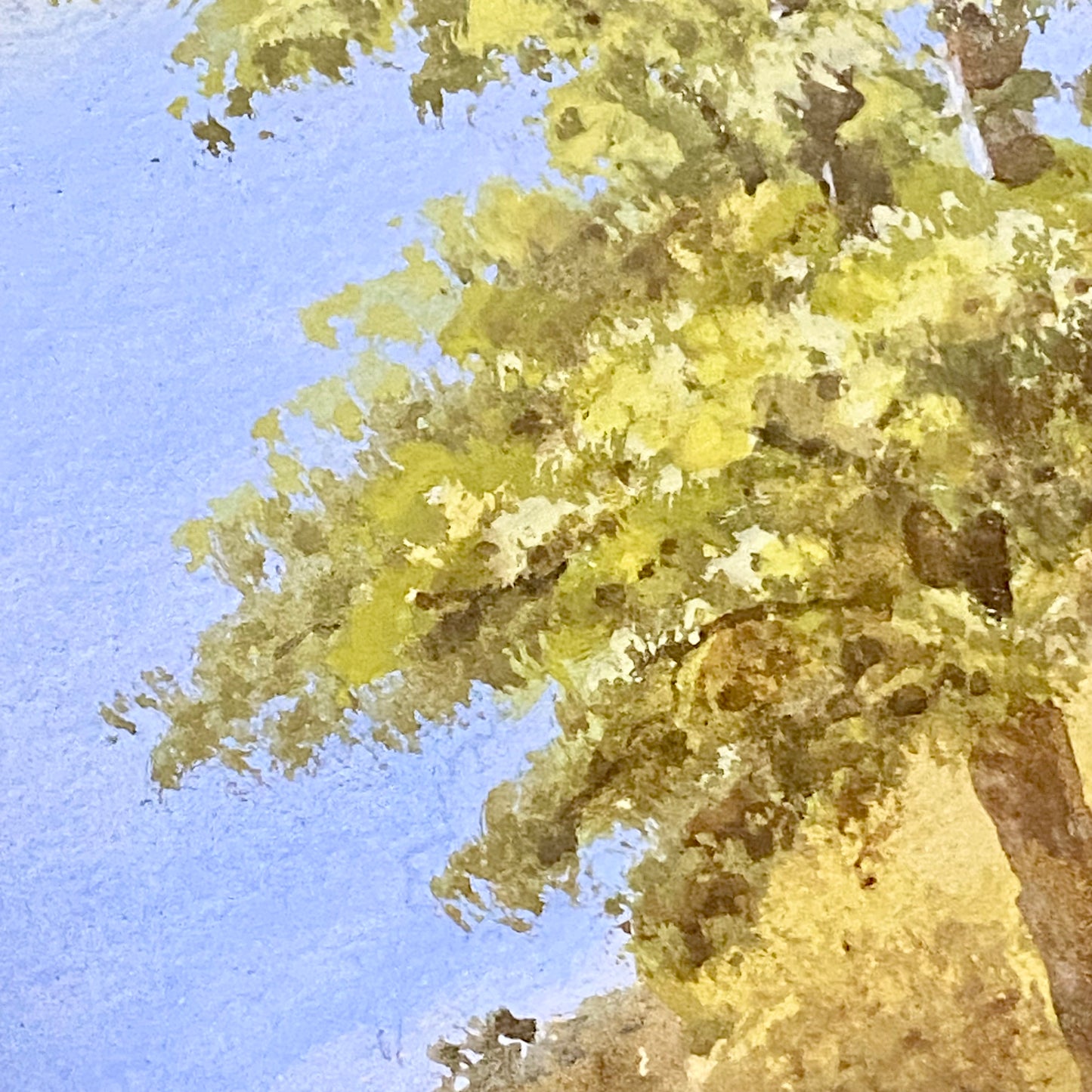 Vintage Coastal Landscape Watercolour Painting Signed By J Rogers Framed Glazed