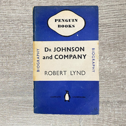 Vintage Dr Johnson And Company By Robert Lynd No. 503 Penguin Books Paperback