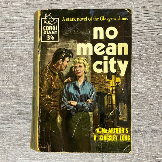 Vintage No Mean City By Alexander McArthur Corgi Books 1957 Paperback Book Rare