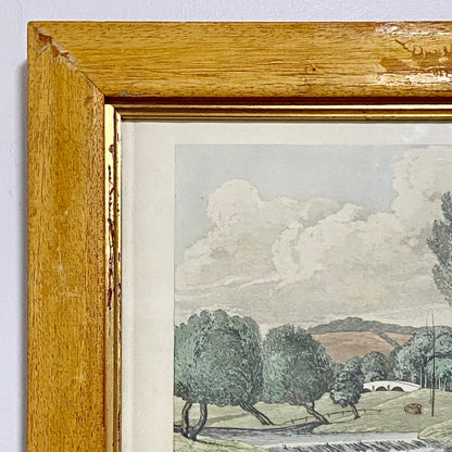 19th Century Fly Fishing For Trout Art Print Engraved R G Reeves Framed & Glazed