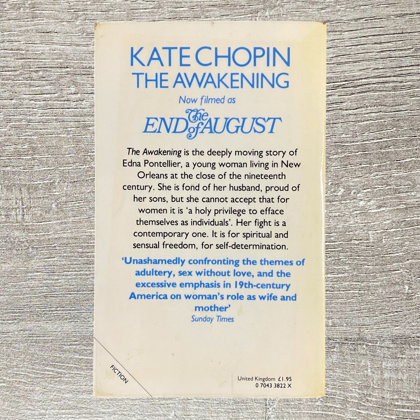 Vintage The Awakening By Kate Chopin The Women’s Press 1978 Paperback Book