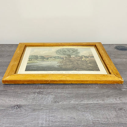 19th Century Fly Fishing For Trout Art Print Engraved R G Reeves Framed & Glazed