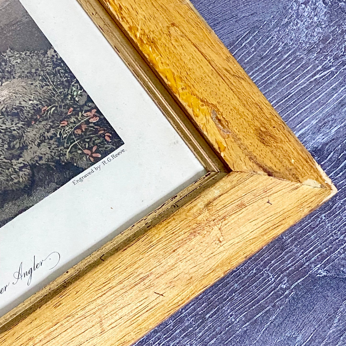 19th Century Fly Fishing For Trout Art Print Engraved R G Reeves Framed & Glazed