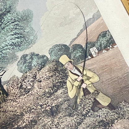19th Century Fly Fishing For Trout Art Print Engraved R G Reeves Framed & Glazed