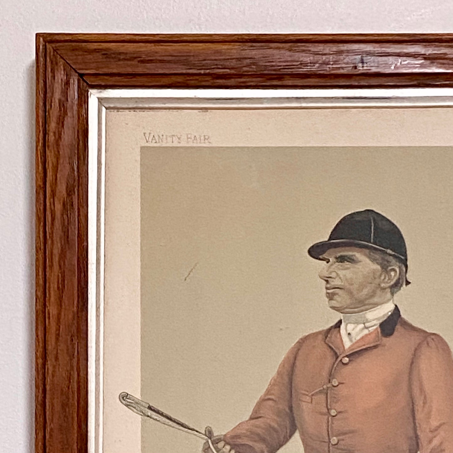 Vintage Sir Rodney Wilmot Berks And Bucks Vanity Fair Fox Hunting Print Framed