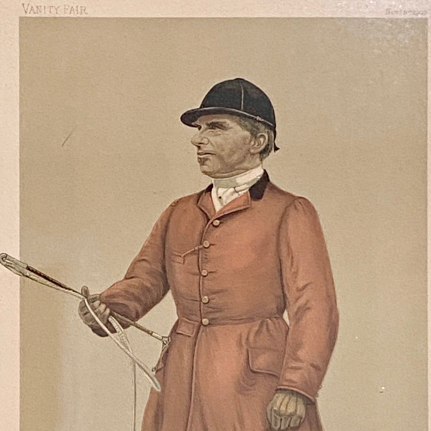 Vintage Sir Rodney Wilmot Berks And Bucks Vanity Fair Fox Hunting Print Framed