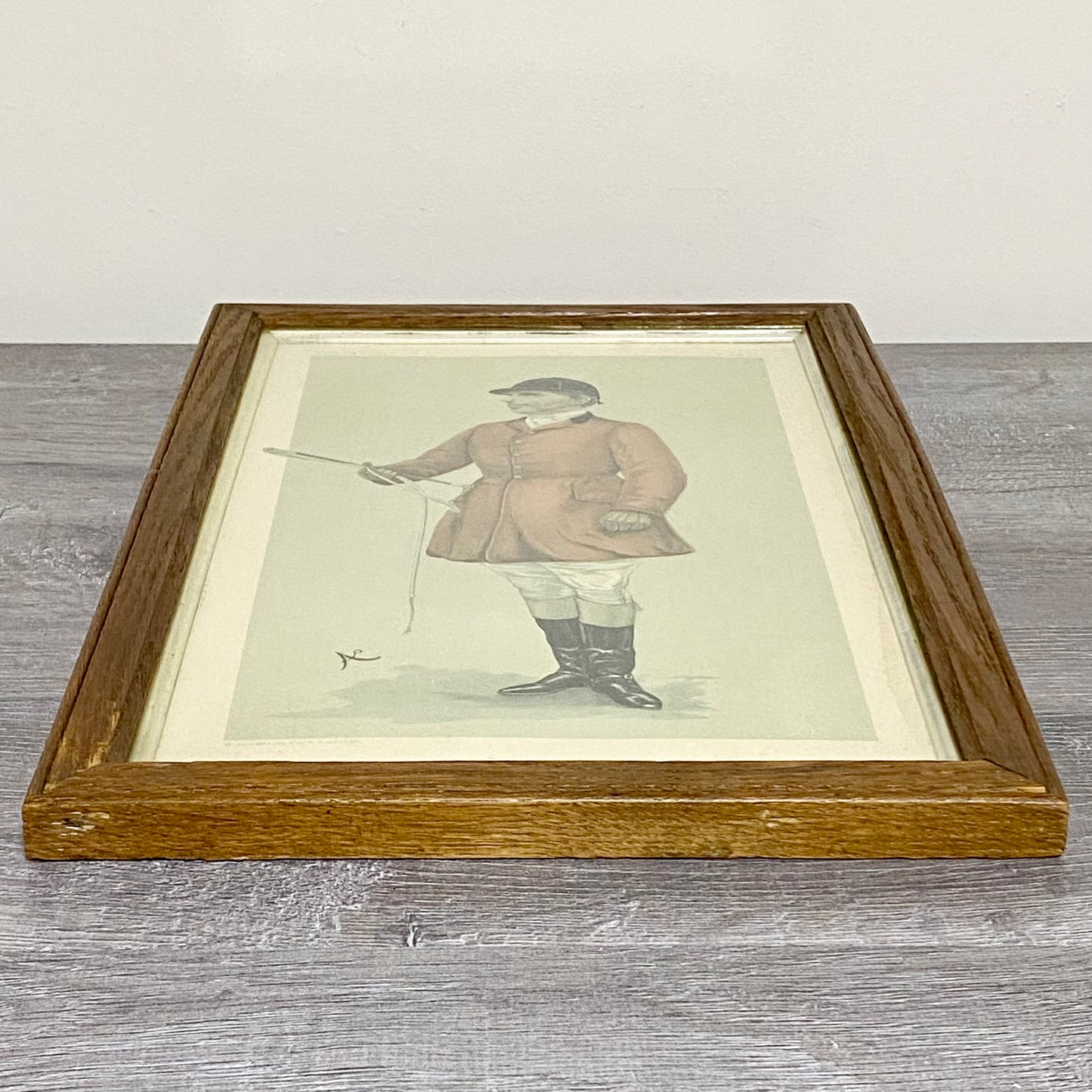 Vintage Sir Rodney Wilmot Berks And Bucks Vanity Fair Fox Hunting Print Framed