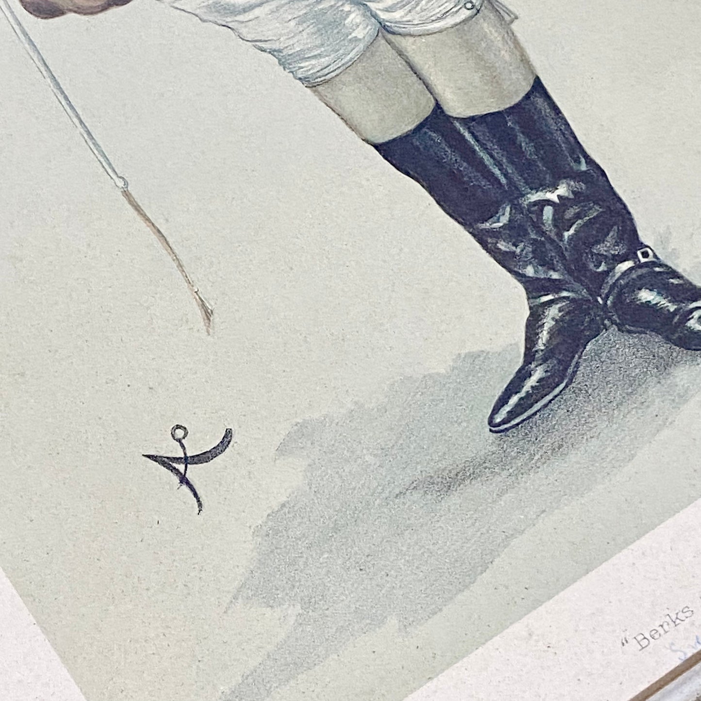 Vintage Sir Rodney Wilmot Berks And Bucks Vanity Fair Fox Hunting Print Framed