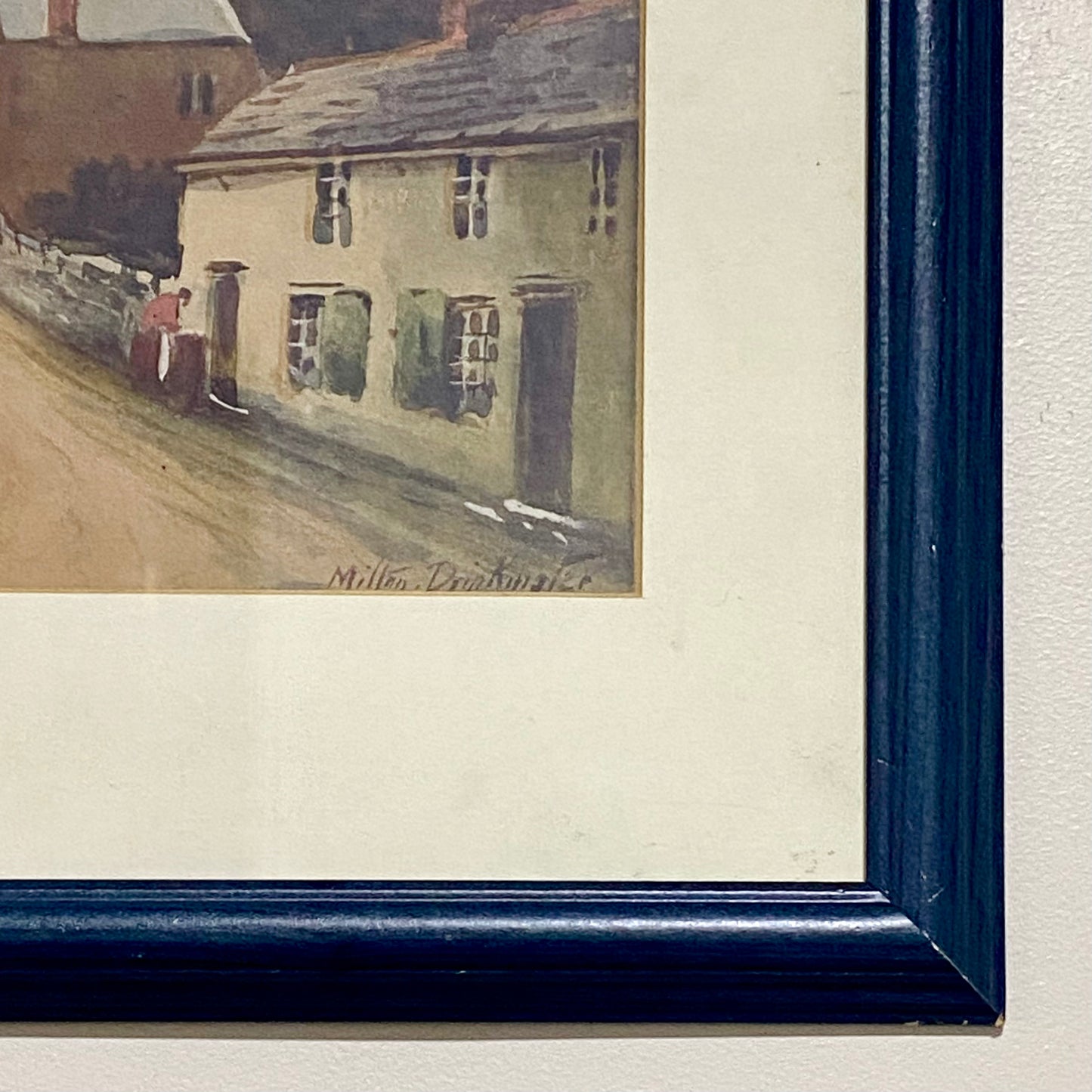 Vintage Conwy Castle Plate Signed Art Print By Albert Milton Drinkwater Framed